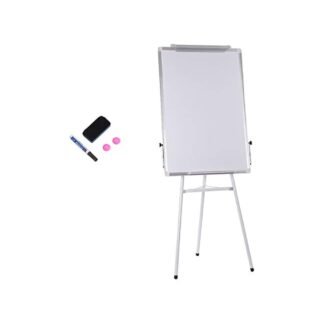 وايت بورد مغناطيسي مع ستاند ثلاثي 90*60 سم